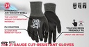  92721- Cut Resistant Work Glove 21 Gauge