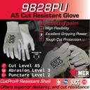 9828PU - MCR Safety CutPro® - 18 Gauge Cut Resistant Shell - Cut, Abrasion, and Puncture Resistant Work Gloves