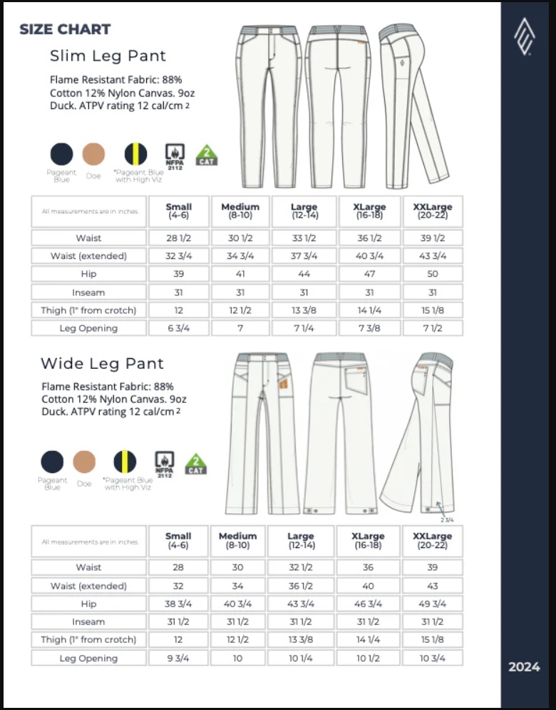 Women's Slim Leg FR Pant - Pageant Blue & Doe