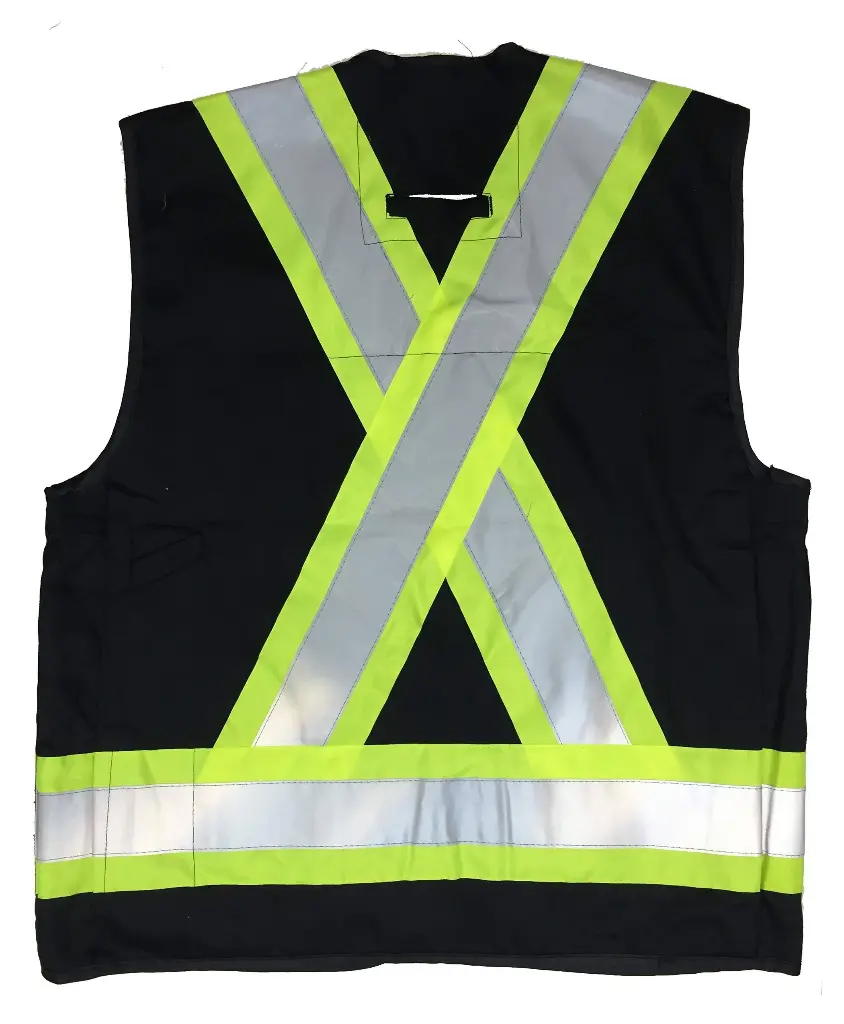 Viking Flame Resistant (FR) Open Road Surveyor's Vest - Black