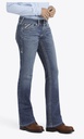 WMS FR MD RSE ENTW BOOT CUT JEANS OCEANSIDE