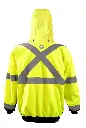 RECYCLED XBACK SNAP HOOD SWEATSHIRT