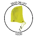 RECYCLED XBACK SNAP HOOD SWEATSHIRT