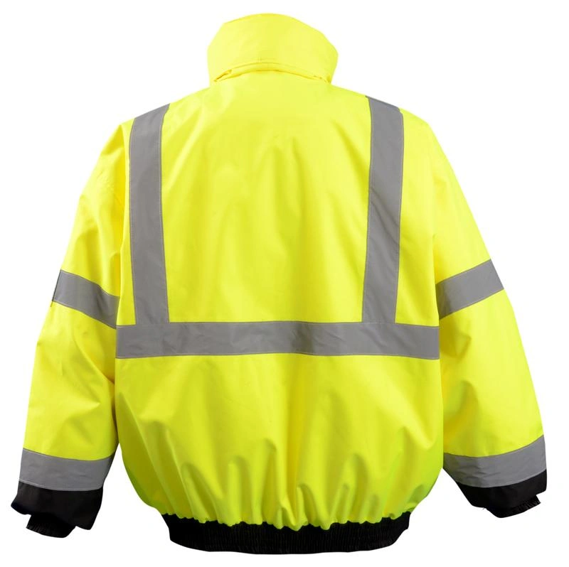 2-IN-1 BLACK BOTTOM QUILTED BOMBER JACKET - Yellow or Orange