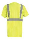 SHORT SLEEVE BLACK BOTTOM WICKING BIRDSEYE T-SHIRT w/POCKET