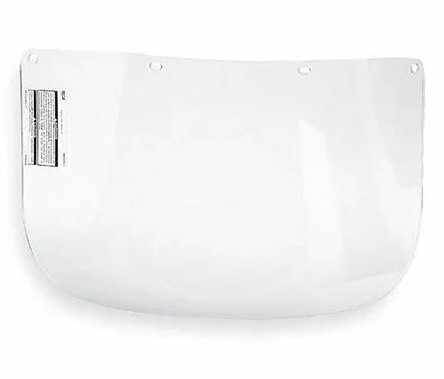 Clear face shield for full brim