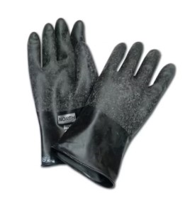 Gloves, Butyl, rough, size 10