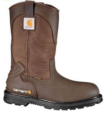 Boots, 11", Steel Tool, Waterproof, Pull on,  