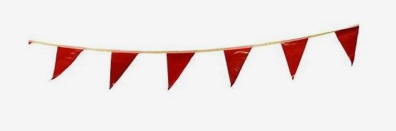 Pennant flagging, red 100ft