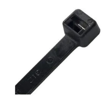 Zip ties, 8", 40lb, black