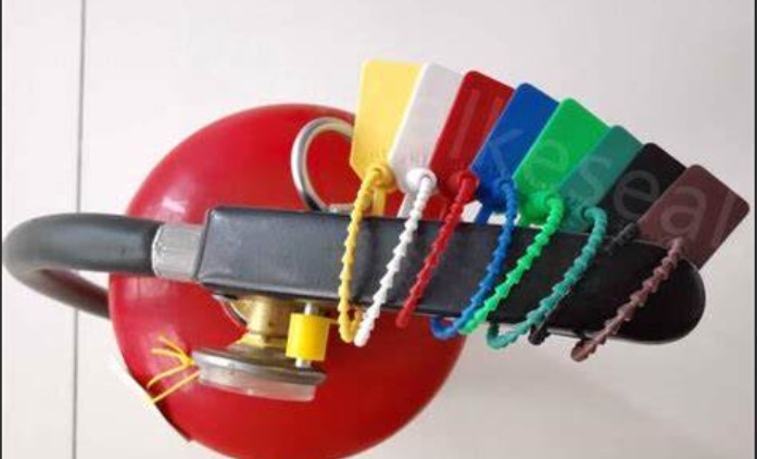 Plastic seal, fire extinguisher accessory