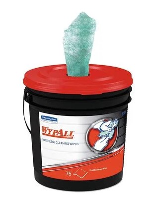 Wypall waterless cleaning wipe