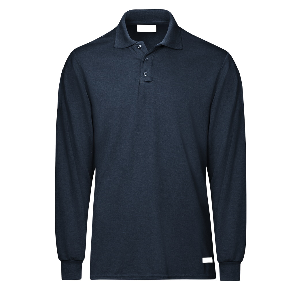 Shirt, FR, Long Sleeve, Polo, 6.7 oz Navy