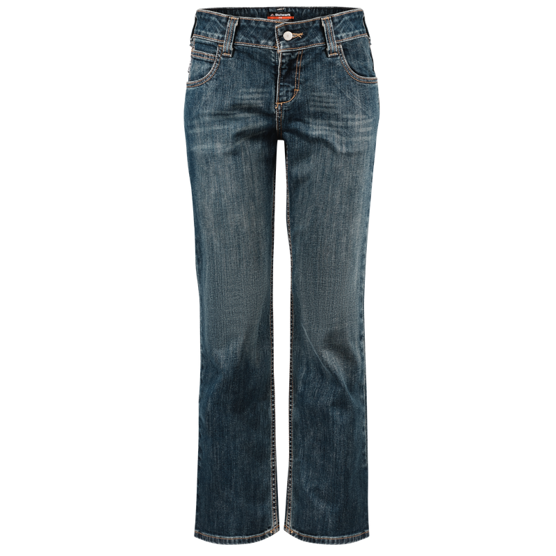 Jeans, FR Womens Straight Fit Stretch Sanded Denim