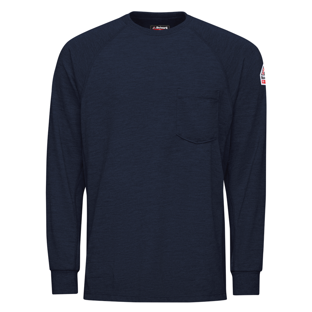 Shirt, FR Long Sleeve Size XL Navy