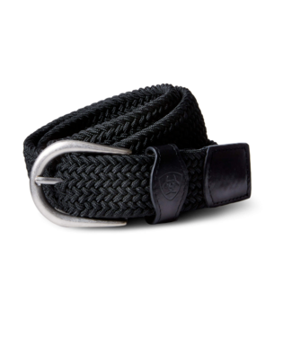 BELT, ONE RAIL WOVEN BLACK