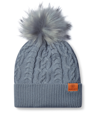 HAT, NORFOLK BEANIE LIGHT HEATHER GREY