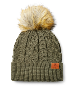 HAT, NORFOLK BEANIE EARTH HEATHER