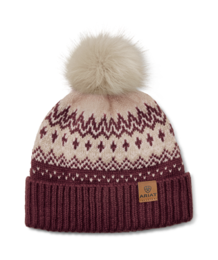 HAT, ADT HANSFORD BEANIE BURGUNDY