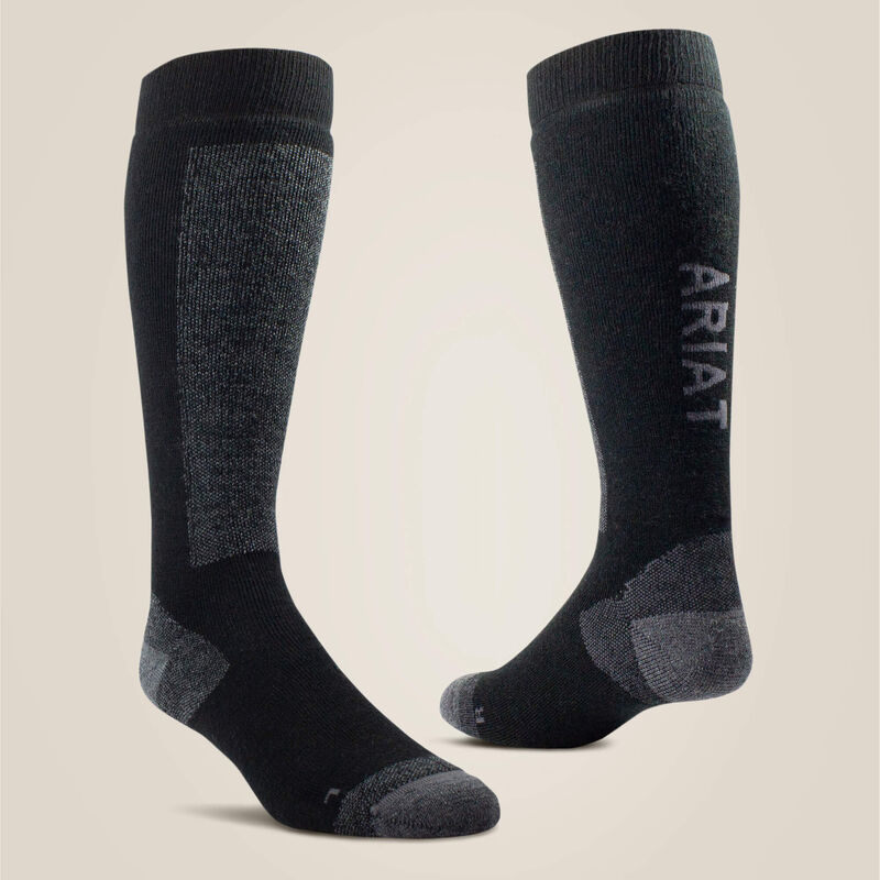 SOCKS, ARIATTEK MERINO BLACK/GREY