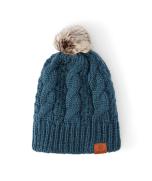 HAT, CABLE BEANIE EURASIAN TEAL