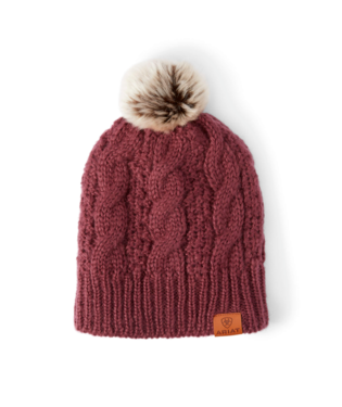 HAT, CABLE BEANIE WINDSOR WINE