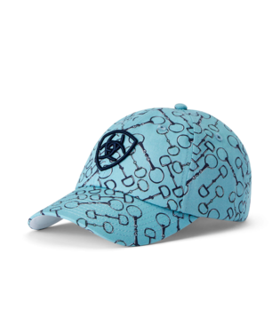 HAT, COTTON PRINT CAP MILKY BLUE SNAFFLE