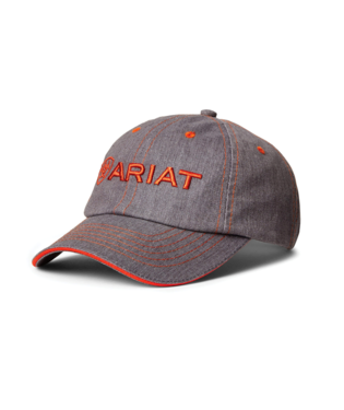 HAT, TEAM II CAP HEATHER GREY/RED CLAY