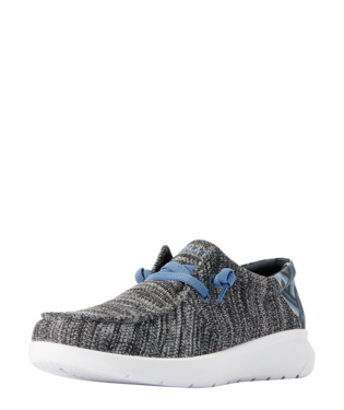 SHOES, MNS HILO HEATHER GREY/BLUE SOUTHWEST PRINT