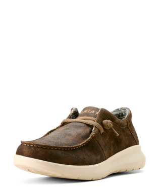 SHOES, MNS HILO WESTERN BROWN