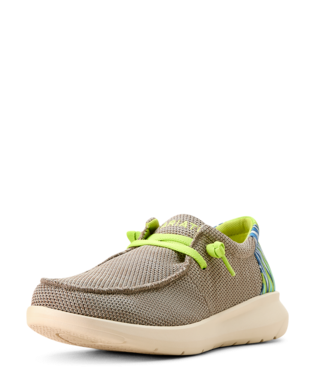 SHOES, MNS HILO SLATE GREY MESH/LIME GREEN