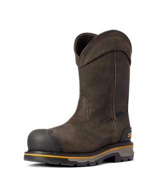 BOOTS, MNS STUMP JUMPER PULL-ON H2O CT IRON COFFEE