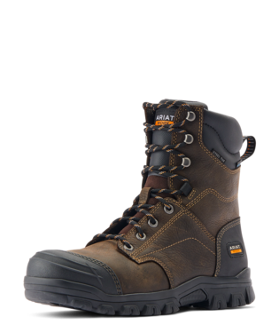 BOOTS, MNS TREADFAST 8" H2O ST DARK BROWN