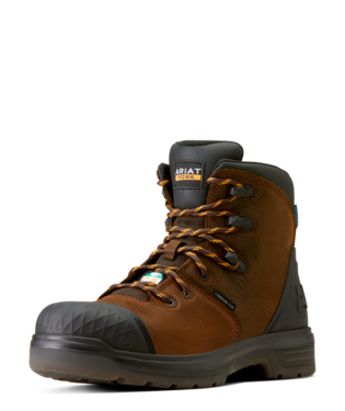 BOOTS, MNS TURBO OUTLAW 6" CSA H2O CT RICH BROWN
