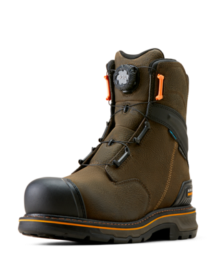 BOOTS, MNS STUMP JUMPER 8" BOA H2O CT IRON COFFEE