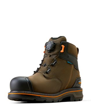 BOOTS, MNS STUMP JUMPER 6" BOA H2O CT IRON COFFEE