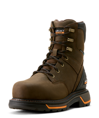 BOOTS, MNS BIG RIG 8" H2O CT IRON COFFEE