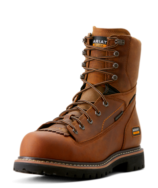 BOOTS, MNS LONGVIEW SH0CK SHIELD 8" H2O CT BROWN