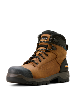 BOOTS, MNS TURBO DURATREAD XTR 6" H2O CT NATURAL BROWN