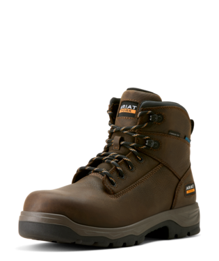 BOOTS, MNS TURBO DURATREAD 6" H2O CT DARK BROWN
