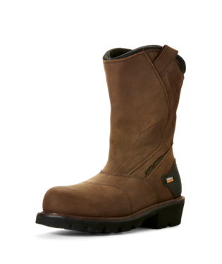 BOOTS, MNS POWERLINE CT WP INSL OILY DISTRESSED BROWN