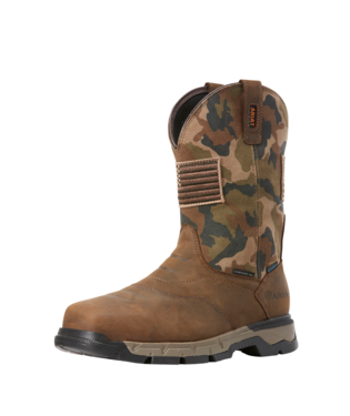 BOOTS, MNS REBAR FLEX PATRIOT H2O CT BROWN/CAMO