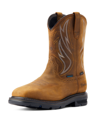 BOOTS, MNS SIERRA SHOCK SHIELD H2O ST DISTRESSED BROWN