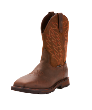 BOOTS, MNS GROUNDBREAKER H2O ST DARK BROWN