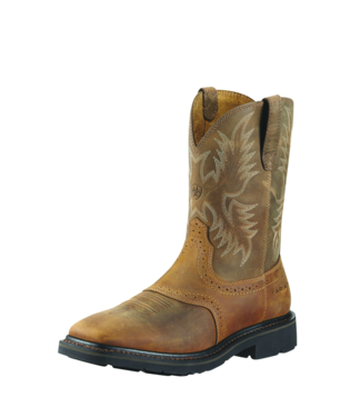 BOOTS, MNS SIERRA WIDE SQUARE TOE AGED BARK ST