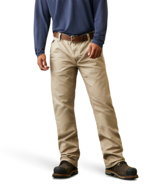 Ariat Men's FR M4 Relaxed Workhorse Boot Cut Pant- Khaki
