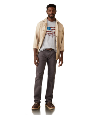 MNS M7 STR GRIZZLY STRAIGHT JEANS CHARCOAL