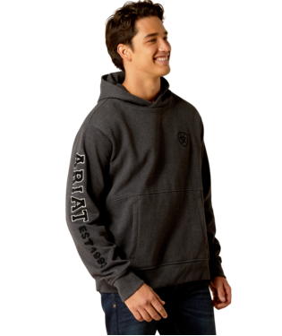 SWEATSHIRT, MNS RABERE HOODIE CHARCOAL