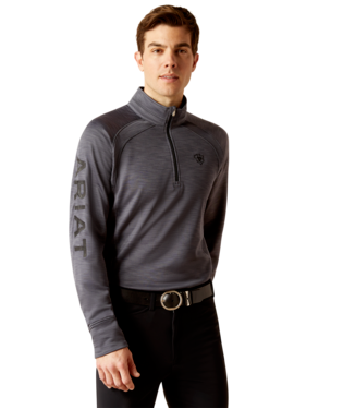 MNS TEK TEAM 1/2 ZIP SWEATSHIRT EBONY GREY