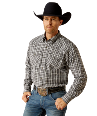 MNS PRO WHARTON SNP LONG SLEEVE SHIRT BLACK